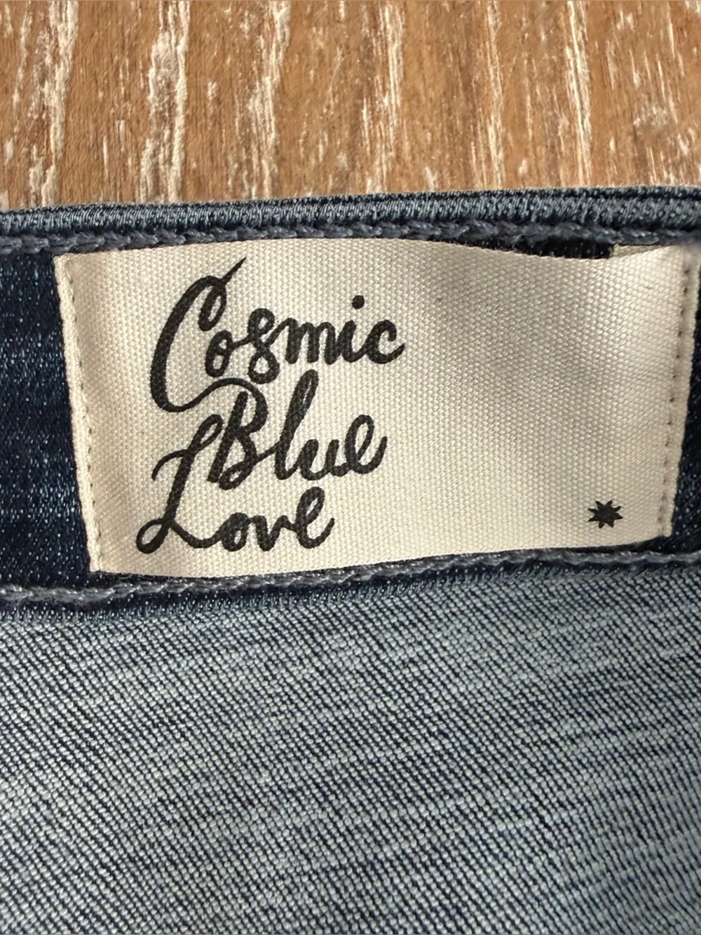 Cosmic Blue Love Dani Double High-rise Distressed Jean Shorts Women’s 16W NWT